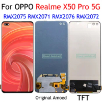 6.44 inch Super AMOLED / TFT For Oppo Realme X50 Pro 5G LCD Display Screen Touch Panel Digitizer For Oppo Realme X50 Pro 5G