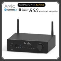 Arylic B50 Bluetooth 5.2 Transmitter Receiver AptX HD Audio Adapter Wireless Audio Amplifier for TV Home Headphones Stereo