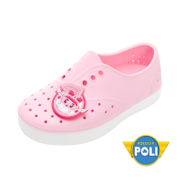 POLI 波力童鞋-輕量洞洞鞋/透氣柔軟 兩穿 正版台灣製(POKG10613)安寶粉