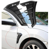 ตกแต่งแผ่นหลังใบพัดรถยนต์ สากล 1 คู่ สติ๊กเกอร์ด้านข้างดัดแปลงสำหรับ MG HS ZR TF Mulan Trophy GS350 