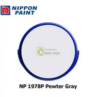 Nippon Paint Vinilex Cat Tembok Interior dan Eksterior 5 Kg (Ready semua warna) NP 1978P Pewter Gray