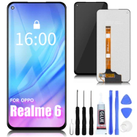 6.5" For Oppo Realme 6 6S RMX2001 LCD Display Touch Screen Digitizer Assembly For Realme 7 RMX2155 LCD Replacement