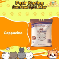 Pasir Kucing SunFeed 5 liter - Pasir Gumpal Wangi Bentonite Pasir Lokal Kualitas Impor Sunfeed 5.5L 