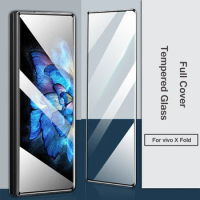 For vivo X Fold XFold Plus Full Coverage Clear /Anti spy / Anti blue Light Tempered Glass 9H Premium Front Screen Protector Film