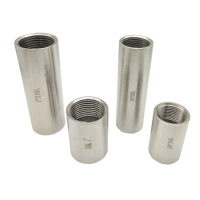 1/4" 3/8" 1/2" 3/4" 1" -3" BSPP Female To Female Coupler 50 100mm Barrel Pipe Fitting Connector SUS316L Stainless Steel