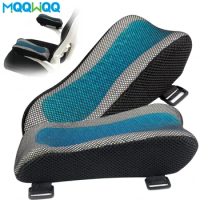 2Pcs Ergonomic Memory Foam Office Chair Arm Pads, Office Chair Gaming Chair Arm Rest Covers for Desk Chair Armrest Cushions