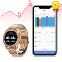 2020 classic stainless steel Smart Watch man woman with ECG Sleep Monitor Heart Rate Sensor Blood Pressure Blood Oxygen Monitor