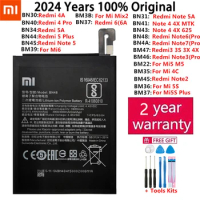 Original Phone Battery For Xiaomi Mi Mix Redmi Note 2 2S 3 3S 3X 4 4X 4A 4S 4C 5 5A Mi5 5S 6 6A 7 9 MI9 Pro Plus SE batteries