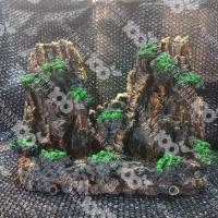 AIR TERJUN KEMBAR MINIATUR WATERFALL M / HIASAN / RELIEF AQUARIUM