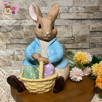 《正版》Peter Rabbit 比得兔彩蛋存錢筒撲滿 兔子造型擺飾公仔 存錢罐裝飾 【築巢傢飾】