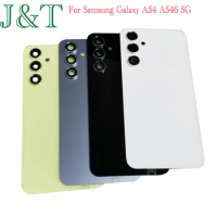 Stylish Battery Cover for Samsung Galaxy A54, Rear Door Glass Housing Case Compatible with SM-A546V SM-A546U With Camera Lens