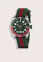 GUCCI Jam Tangan Pria Gucci Dive Watch Red Green