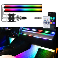 Symphony Car Interior Central Control Ambient Light Modified LED Acrylic USB Car Ambient Light Flowi