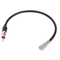 ISO To DIN Cable For FM AM Antenna Audio Converter Car Stereo Head For DAB Car Radio Exterior Part Car Radio Antenna Adapter
