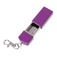 Portable Keychain Mini Pocket Metal Ashtray Outdoor Household Smoking Ash Holder Case Smoking Accessories