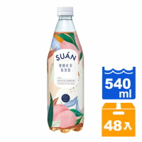 SUAN氣泡蜜桃紅茶540ml(24入)x2箱 【康鄰超市】