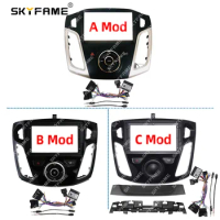 SKYFAME Car Frame Fascia Adapter Android Radio Dash Fitting Panel Kit For Ford Focus MK3