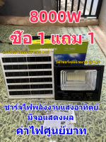 ไฟโซล่าเซลล์ติดหัวเสาหน้าบ้าน [ซื้อ 1 แถม 1] ไฟโซล่าเซลล์ solar cell กันน้ำ กันฟ้าผ่า โซล่า แสงสีขาว