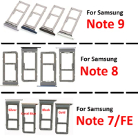 Original Phone New Micro SD SIM Card Chip Tray Adapter Slot For Samsung Galaxy Note 8 9 7 FE Fan Edition With Sim Eject Tools
