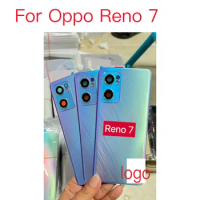10pcs Original New Back Cover For Oppo Reno 7 Reno7 Rear Battery Door Housing Case With Lens Replacement Repair Parts