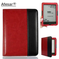 Afesar Flip Cover Case For Koobe Novelbook HD hungary eReader 6 inch Shine Leather Skin Protective Cases