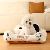 มาถึงแล้ว️Snoopy Co-Branded Kennel Four Seasons Universal Dog Mat Sleeping Mat Cat Tear-Proof Bite S