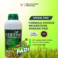 Vertine Padi - Pupuk NPK Cair untuk Tanaman Padi Jadi Lebat & Bobot Isi Bertambah, Tahan Hama, Plus 