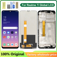 100% New 6.5" Original For Oppo Realme 7i Global Helio G85 LCD Display Touch Screen Assembly Replacement For Oppo Realme 7i LCD
