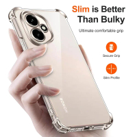 เคสโทรศัพท์ป้องกันสำหรับ Honor 400 Pro 5G, ฝาหลังแบบนิ่มถุงลมนิรภัย TPU คริสตัลใส, กันชนกันกระแทก, เ