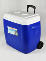 28L38L戶外保溫箱PU冷藏箱商用海釣車載保鮮箱家用冰桶帶拉桿輪子【青木鋪子】