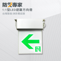 防災專家 台灣製 LED 耳掛式 1:1 避難方向指示燈(緊急避難 方向指示 颱風 停電 消防 檢查 滅火器)