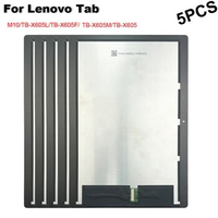 5PCS For Lenovo Tab 5 Plus Tab M10 TB-X605FC TB-X605LC x605 LCD Display Touch Screen Digitizer Assembly
