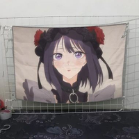 Bendera Anime My Dress-Up Darling Poster Kain Satin Premium Full Printing Pajangan Kamar Wibu, Studi