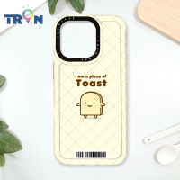 TRON iPhone 16 Pro 吐司麵包君心情系列 防摔太空載具殼 透白 軟硬 手機殼