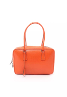 Prada 二奢 Pre-loved Prada Business bag Handbag leather orange prada logo plate