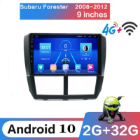 Car radio 2 din android 10 screen for Subaru Forester 3 Impreza 2007-2013 Smart System Navigation 2DIN Multimedia Video Player