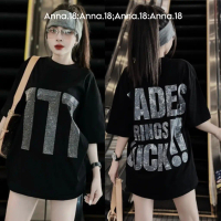 Kemeja-T Kering, Bentuk Longgar, Leher Bulat, Batu Dua Muka, Sesuai untuk Lelaki dan Wanita, Berat: 