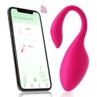 Female Adult Masturbation Sex Toys Flamingo Mobile App Offsite Remote Control Erotic Vibrator Woman Wear Clitoral Stimulator