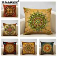 Bible Mandala Middle East Armenia India Oriental Bliss Sun Moon Ararat Flower Arabesque Cushion Cover Sofa Throw Pillow Case