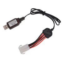 9.6V 600mA EL-6P LI-ion Battery USB Charger Cable For S911 912 9115 9116 9120 RC Monster Truck Car Toys Spare EL6P USB Charger