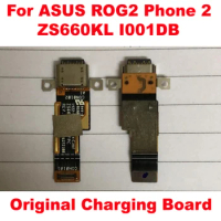 Original Full IC Charging Port PCB Board USB Charge Dock Connector with Microphone Flex Cable For ASUS ROG2 Phone 2 ZS660KL