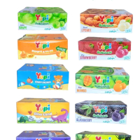 PERMEN YUPI BOX ISI 24 PCS X 6G RASA STRAWBERRY JUNGLE FUN DINO LAND SEAWORLD