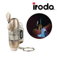 iroda 愛洛達 橡木桶型迷你防風噴火槍 - 內建藍色LED燈　MJ280-L