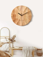 實木掛鐘客廳2024表掛墻原木掛表木質日式簡約創意高級感木鐘時鐘