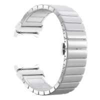 Bracelet for samsung galaxy watch 4 classic band 46mm no gaps ceramics strap for galaxy watch4 5 pro 44mm 40mm gapless wristband