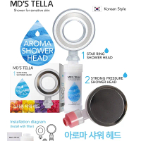 Korean MD's TELLA Filter Dechlorination Booster Shower Head/Shower Head Sediment Filter Kamar Mandi