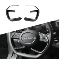 For Hyundai Elantra Avante 2021 2022 2023 ABS Plastic Car Steering Wheel Frame Cover Decoration Trim Auto Interior Accessories