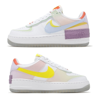 Nike 休閒鞋 Wmns AF1 Shadow 女鞋 白 紫 AF1 皮革 低筒 運動鞋 CW2630-141