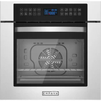 24" 10 Cooking Functions W/ Rotisserie Electric LED Digital Display Touch Control Built-in Convection Single Wall Oven
