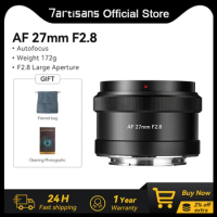 7artisans AF 27mm F2.8 APS-C Auto Focus STM Prime Lens For Sony E-Mount Mirrorless Cameras A6300 A6400 A6500 A6600 NEX-3 NEX-3N